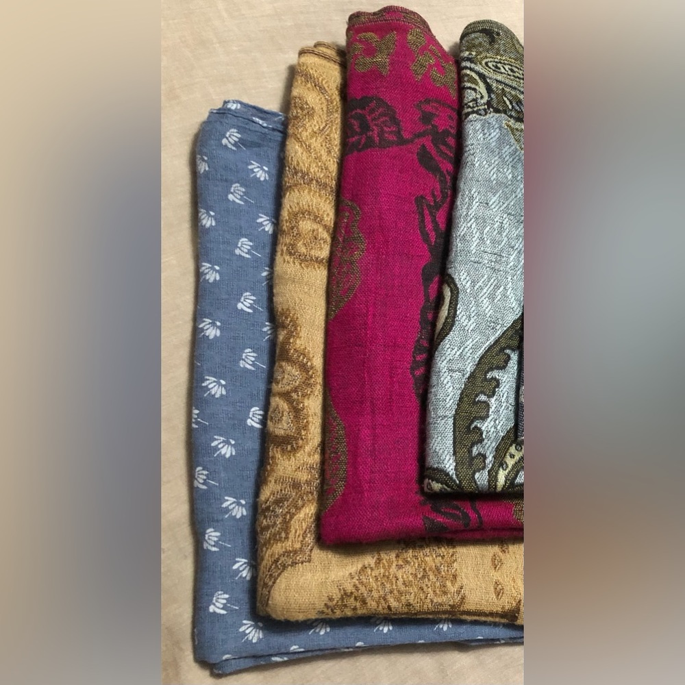 4 Scarves